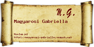 Magyarosi Gabriella névjegykártya